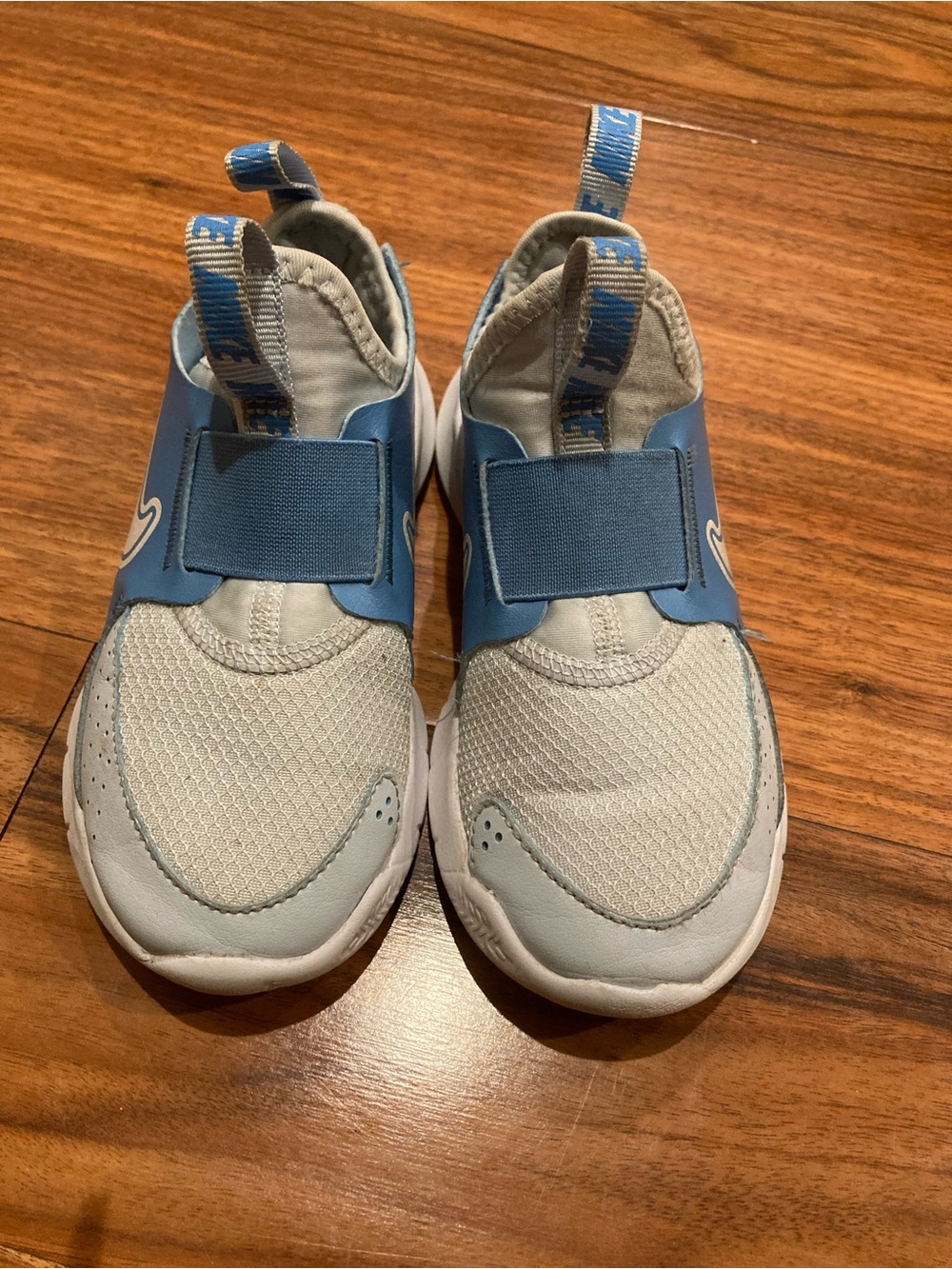 Nike Toddler Boys Slip-on Sneakers Size 11C Light Blue Lightweight Running Shoes